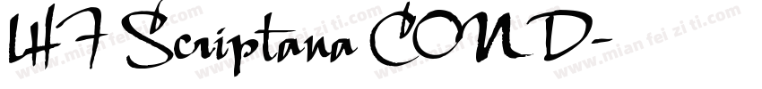 LHF Scriptana COND字体转换